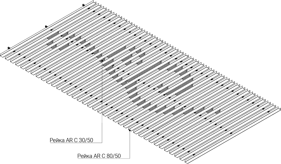 Модель 1 дизайнерского потолка