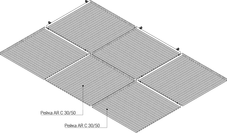 Модель 4 дизайнерского потолка